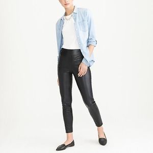 J Crew NWT Vegan Leather Leggings